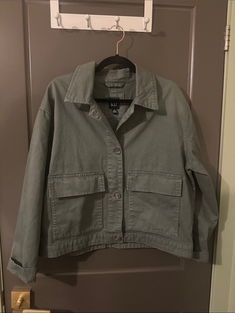 GAP Women's Utility Jacket in Olive